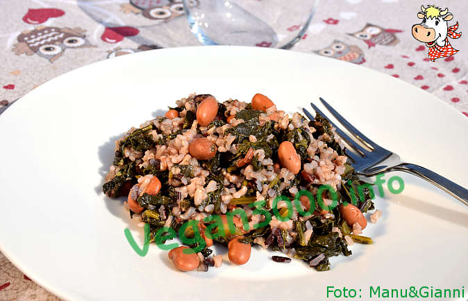Foto numero 1 della ricetta Trio di risi integrali con fagioli e cavolo nero