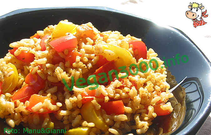 Foto numero 1 della ricetta Brown rice curry with sweet peppers