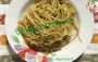 Spaghetti with pesto of walnuts and tofu