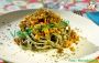 Spirulina tagliatelle with TT ragout